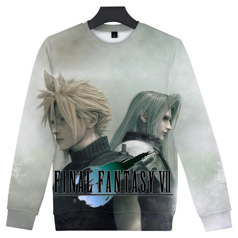 2019 Final Fantasy Harajuku O-Neck Long Sleeves Sweatshirt