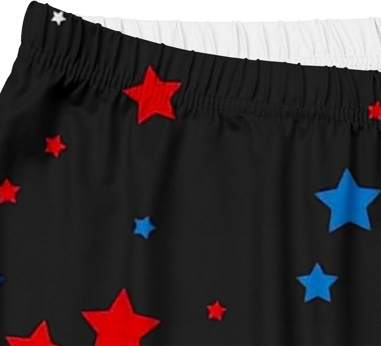 4th of July Capri Leggings for Women High Waist Capris Pant Tummy Control Knee Length Slim Fit Yoga Cropped Trouser