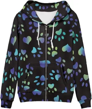 Agoviwo Cute Graphic Zip up Hoodie Women Thin Sweatshirt Tunic Y2k Hoodie Lightweight Workout Hoodie Tunic for Spring