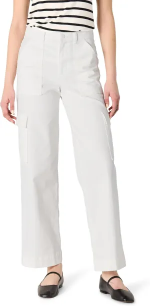 Amazon Essentials Women's High-Rise Regular-Fit Full-Length Cargo Khaki Pant