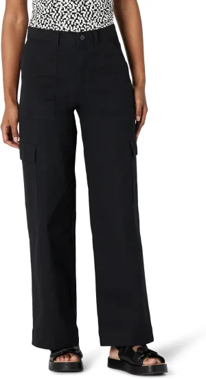 Amazon Essentials Women's High-Rise Regular-Fit Full-Length Cargo Khaki Pant