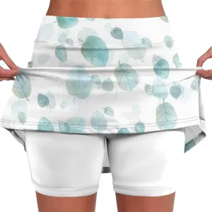 Athletic Skorts for Women with Pockets Lightweight Elastic Yoga Culottes High Waist Skinny Tennis Skirt Golf Skorts