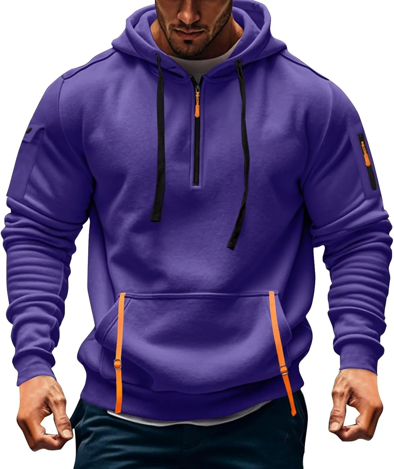 Aztec Hoodie Men Oversized Long Sleeve Tactical Hoodies: Ugly Sweater Vintage Graphic Aztec Sweater Sweatshirts