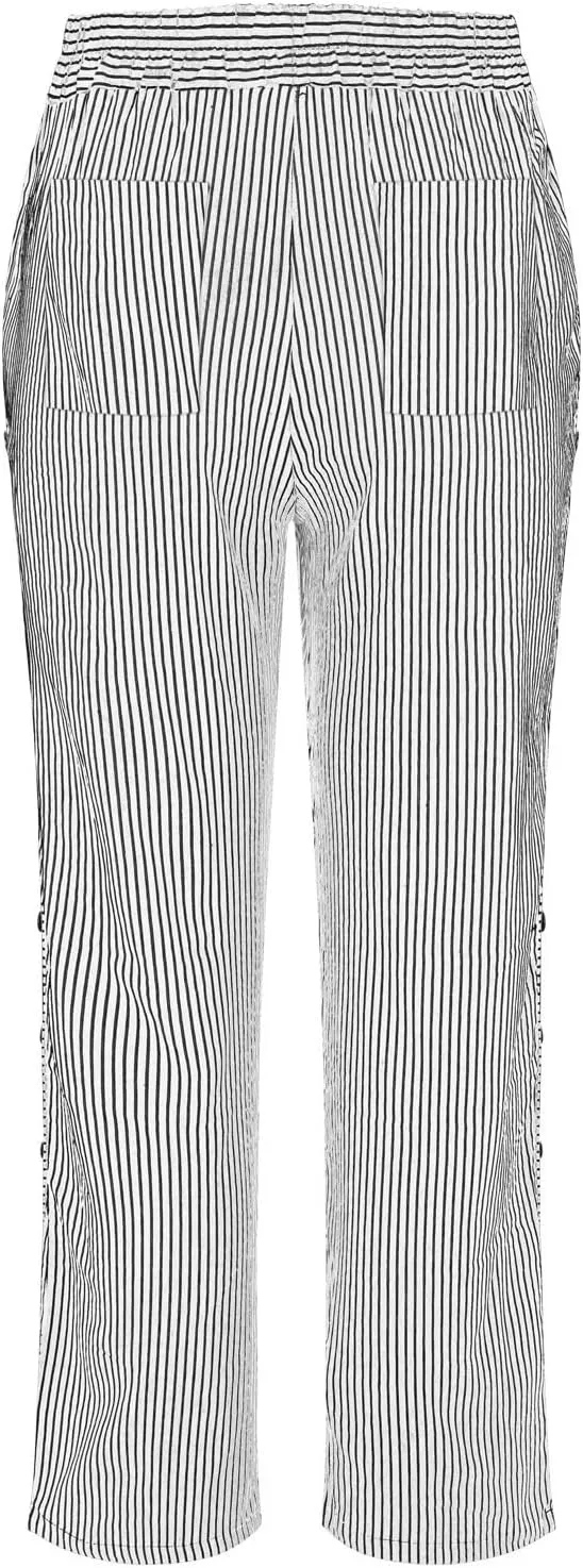 Baggy Harem Elastic Waist Palazzo Waist Side Back Four Pockets 9/10 Pants Drawstring Loose Fit Summer Pants Trousers