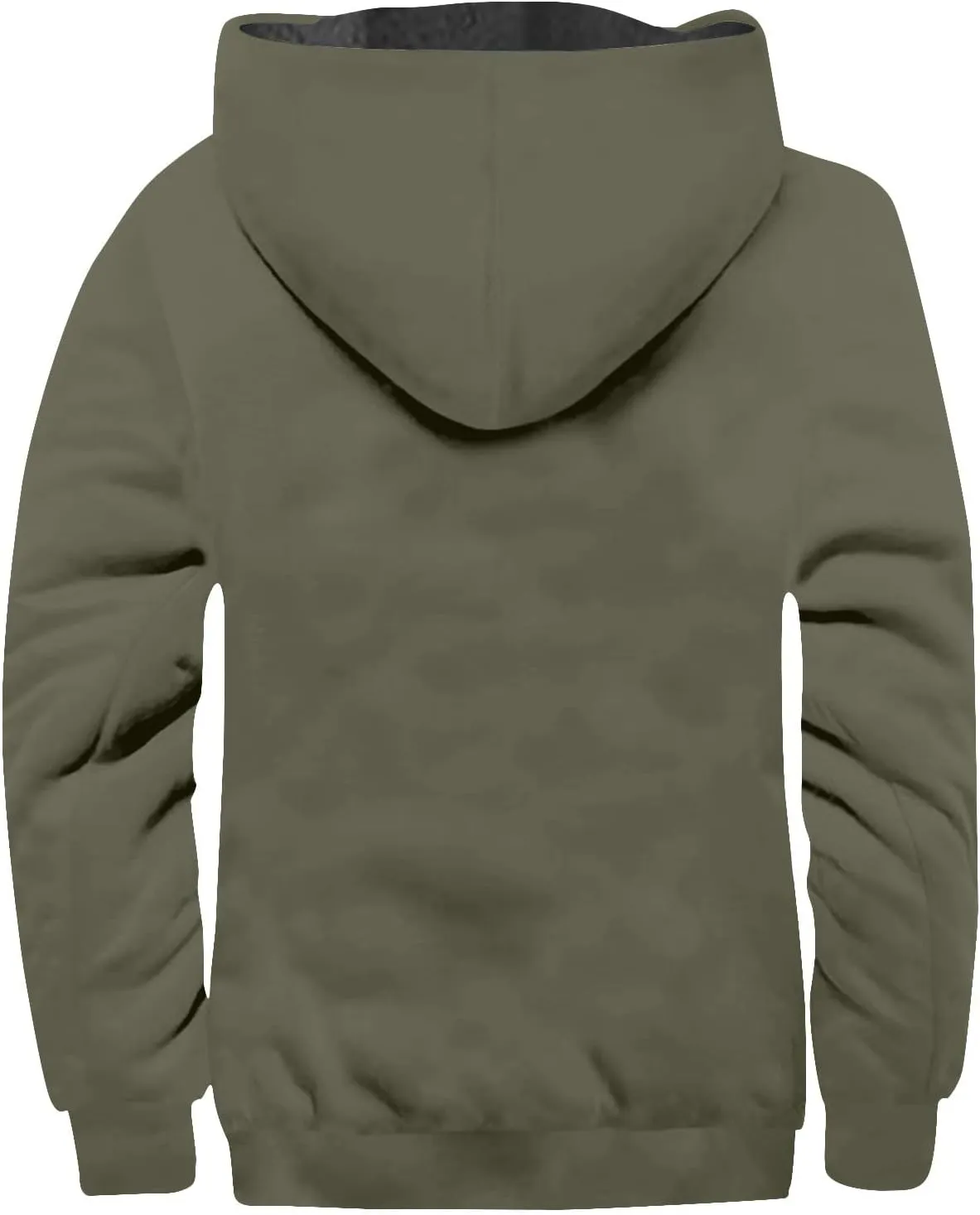 Big And Tall Winter Sherpa Lined Jacket: Jackets For Men Hoodie Mens Heavyweight Fleece Warm Trucker Hoodies Coat