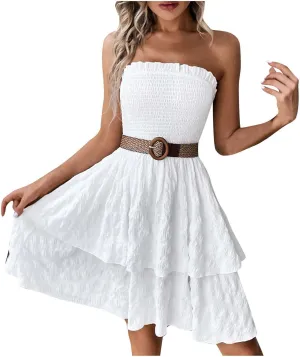 Binmer Today Deal Black semi Formal Dress for Plus Size Women Sexy Short