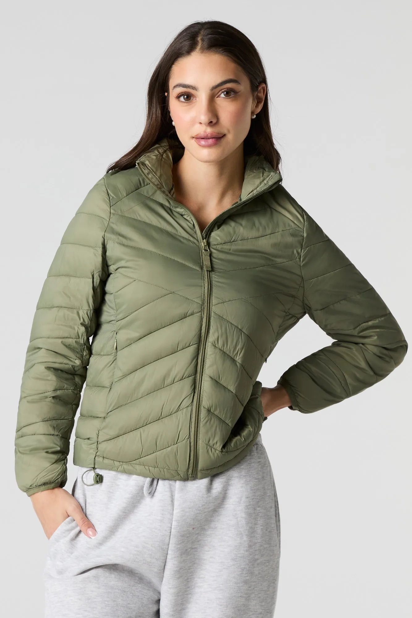 Blouson bouffant en nylon
