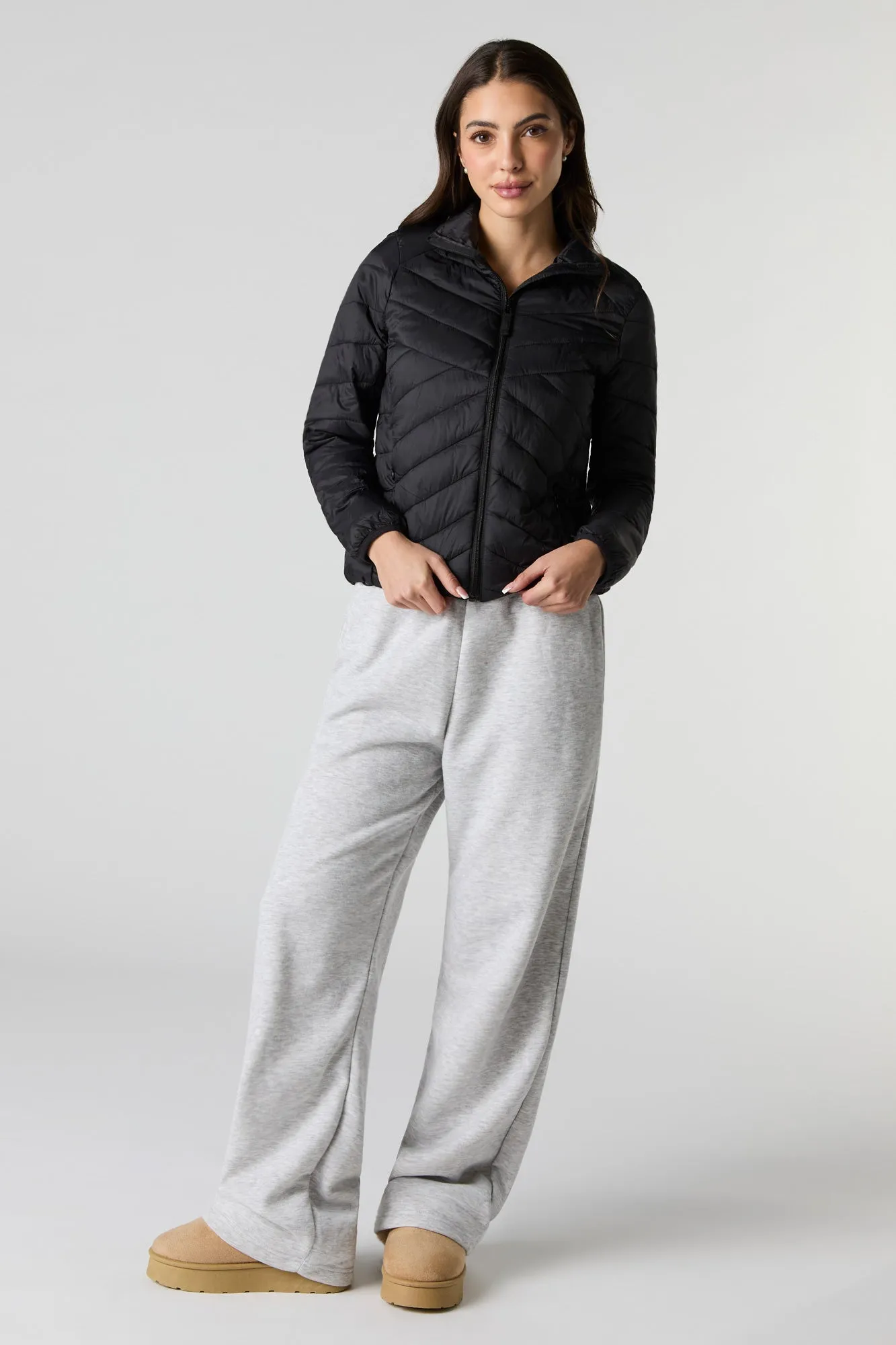 Blouson bouffant en nylon