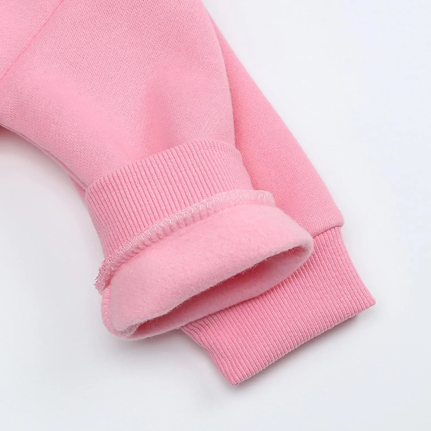 Boys Girls Bear Ears Shape Fleece Warm Hoodies Pullover Toddler Baby Solid Hooded Sweatshirt Cute Fall Clothes