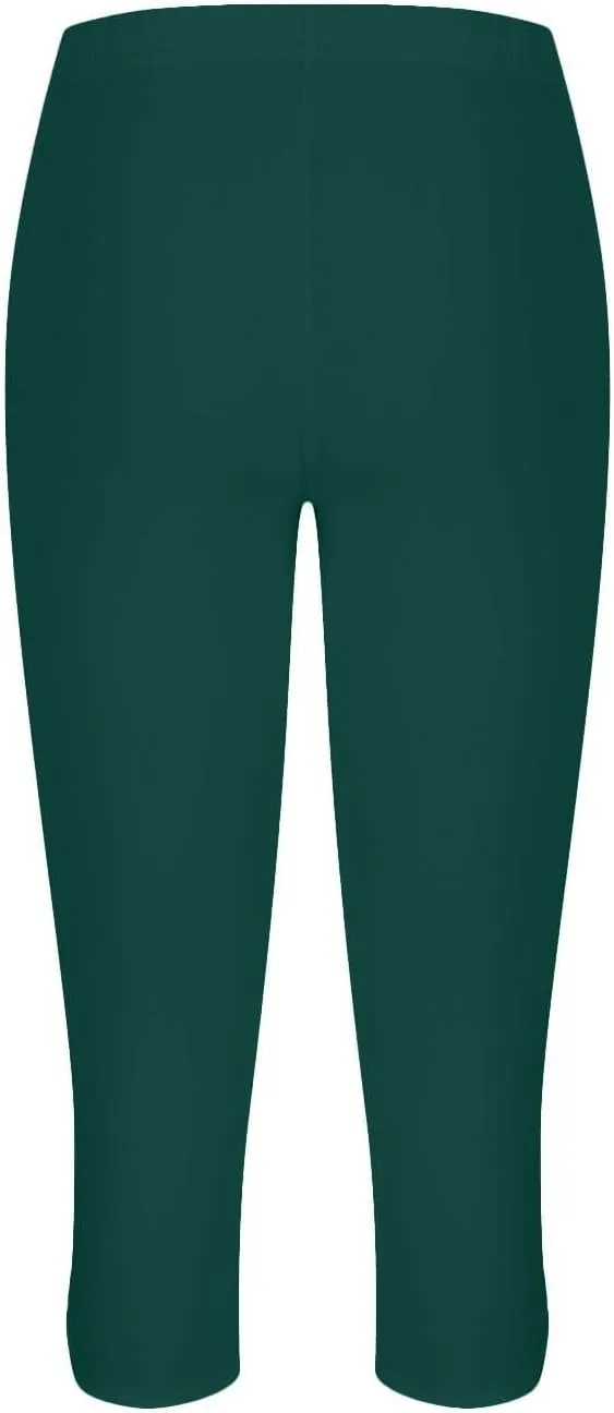 Capri Leggings for Women Casual Yoga Pants Tummy Control High Waisted Slim Fit Comfy Stretchy Workout Pants