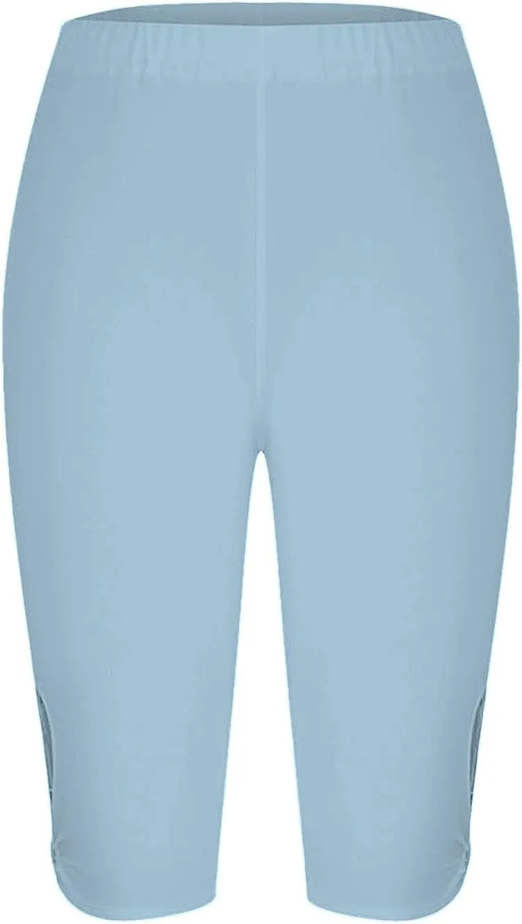 Capri Leggings for Women High Waist Cropped Yoga Pants Summer Casual Lightweight Soft Workout Lounge Capris