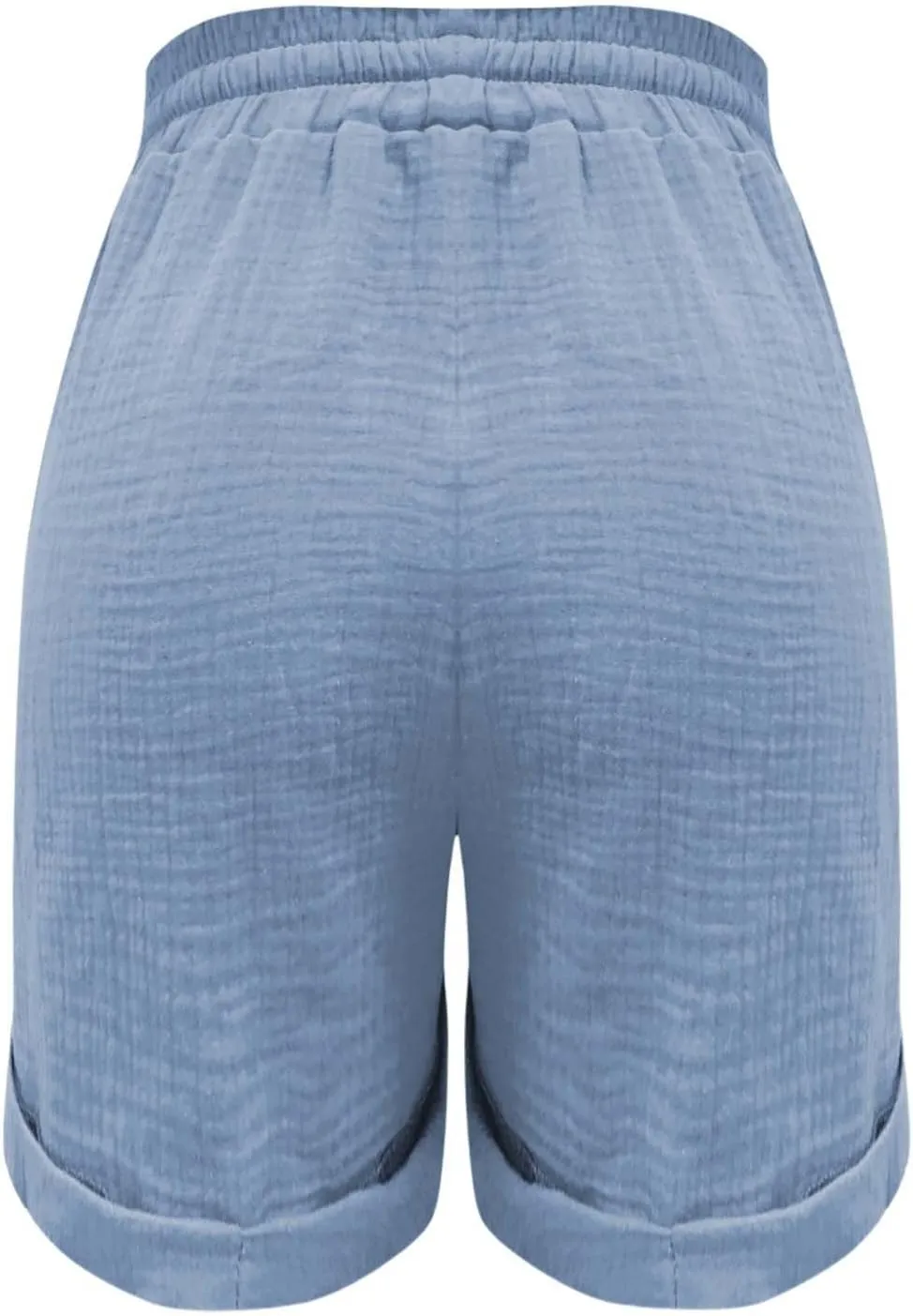 Capri Pants for Women Casual Summer Drawstring Elastic High Waist Linen Pant Cotton Linen Yoga Cropped Trousers