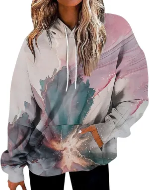 ChicCrate Hoodies for Women Oversized Y2K Sweatshirt Drawstring Long Sleeve Shirts Casual Cute Tops Fall Clothes with Pockets