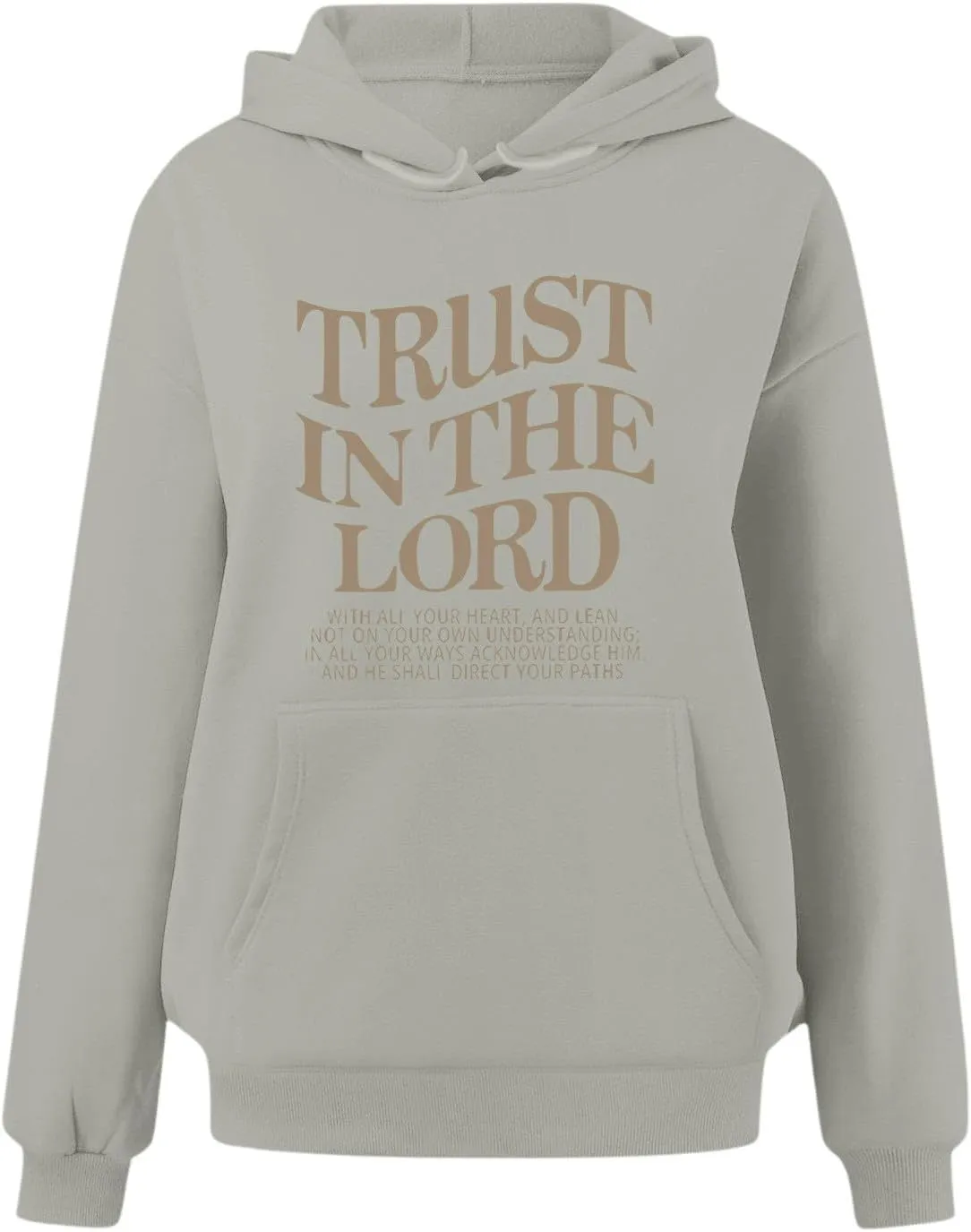 Christian Sweatshirts For Women Trust In The Lord Hoodies Long Sleeve Oversized Hoodies Faith Bible Verse Sweatshirt