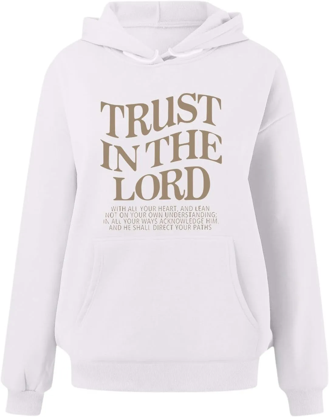 Christian Sweatshirts For Women Trust In The Lord Hoodies Long Sleeve Oversized Hoodies Faith Bible Verse Sweatshirt
