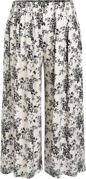 CIDER Womens Plus Size Wide Leg Pants Palazzo Flowy Elastic Waist Pants with Pockets