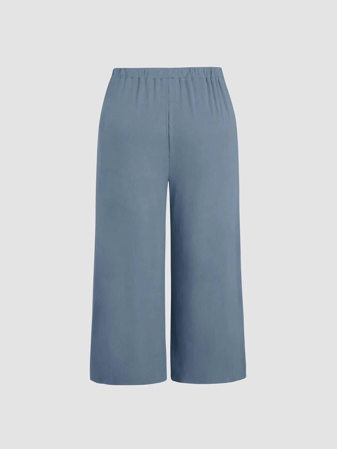 CIDER Womens Plus Size Wide Leg Pants Palazzo Flowy Elastic Waist Pants with Pockets