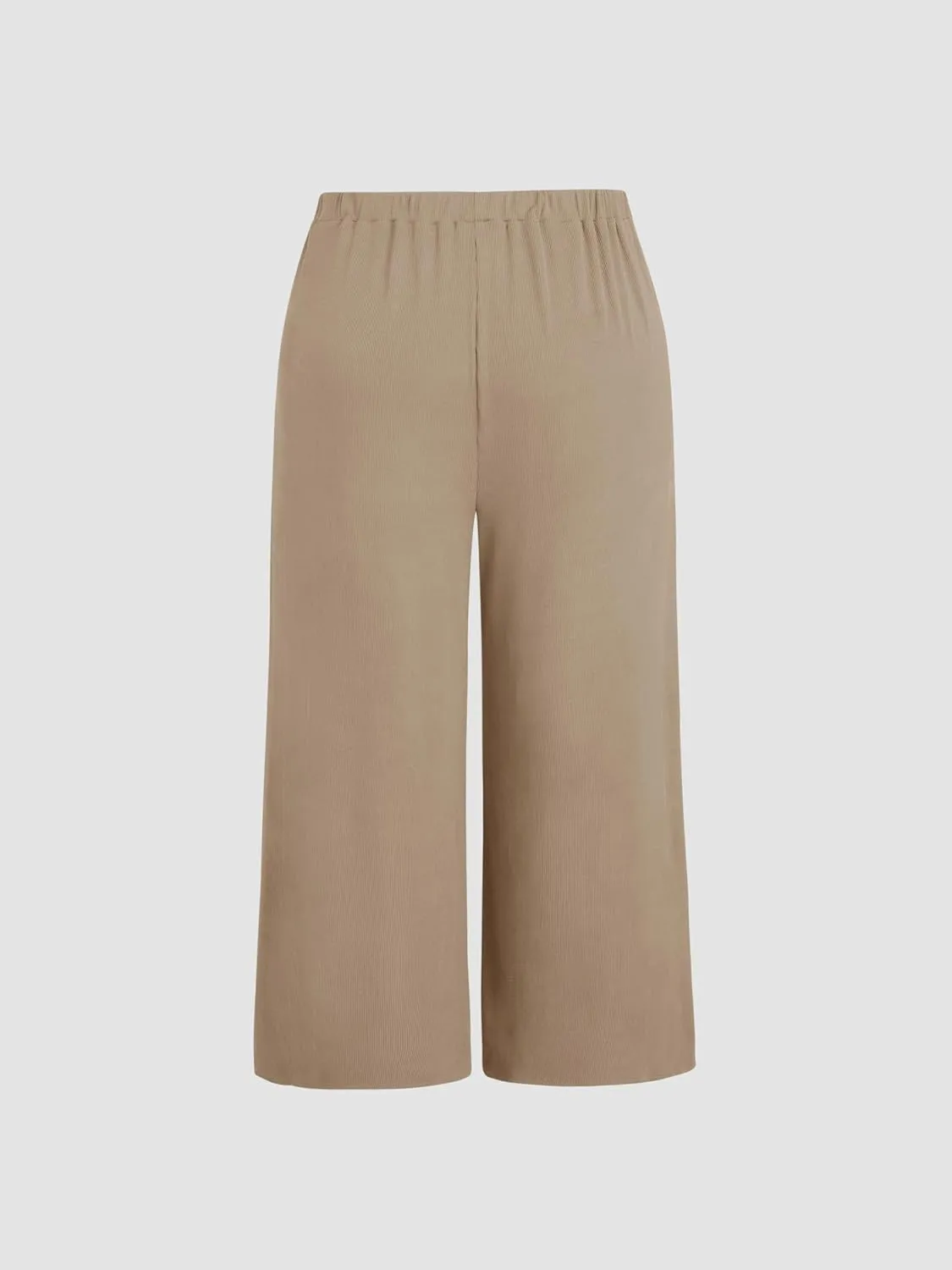 CIDER Womens Plus Size Wide Leg Pants Palazzo Flowy Elastic Waist Pants with Pockets