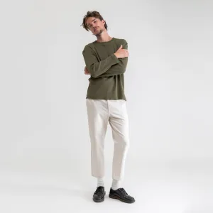 Classic Waffle Knit Shirt (Olive)