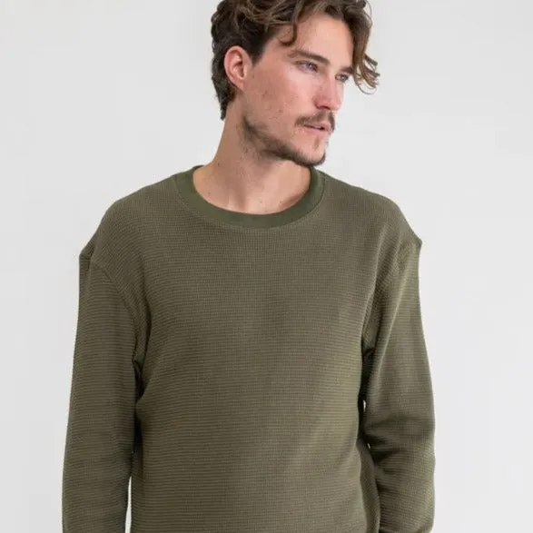 Classic Waffle Knit Shirt (Olive)