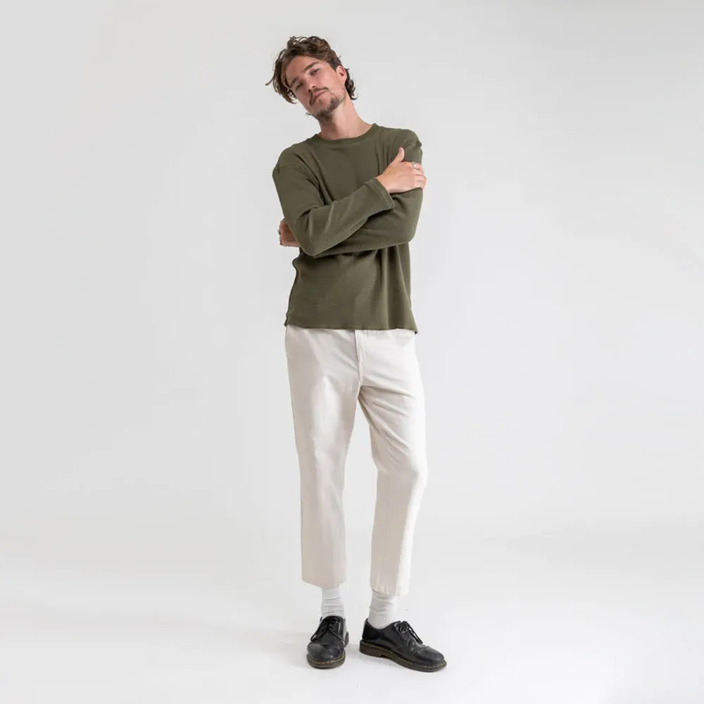 Classic Waffle Knit Shirt (Olive)