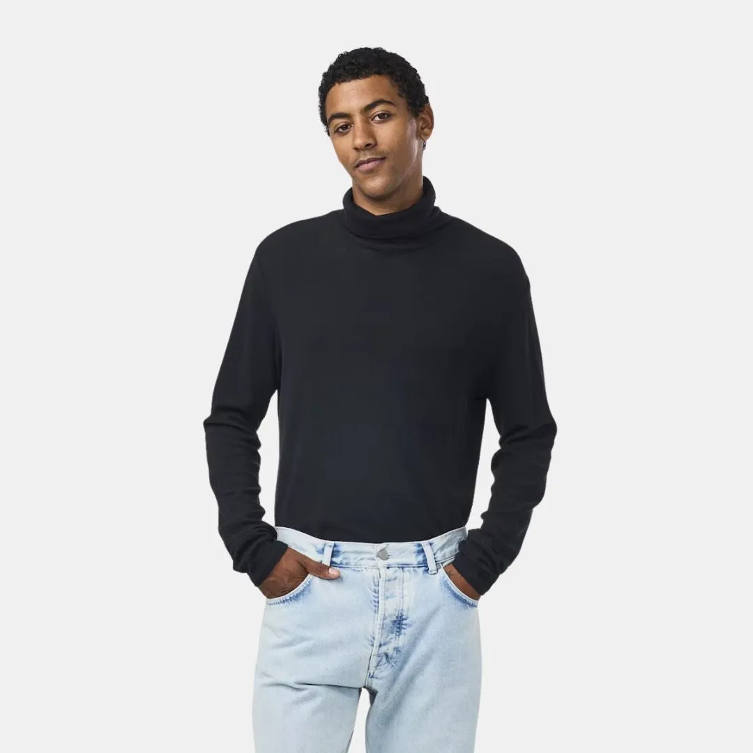 Clive Roll 3323 Waffle Knit Shirt (Black)