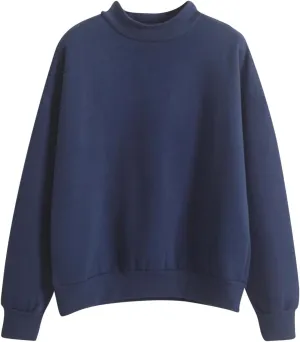 Crewneck Fleece Sweatshirts For Women Cute Fall Fashion Outfits Long Sleeve Oversized Sweatshirt Pullover Sweater
