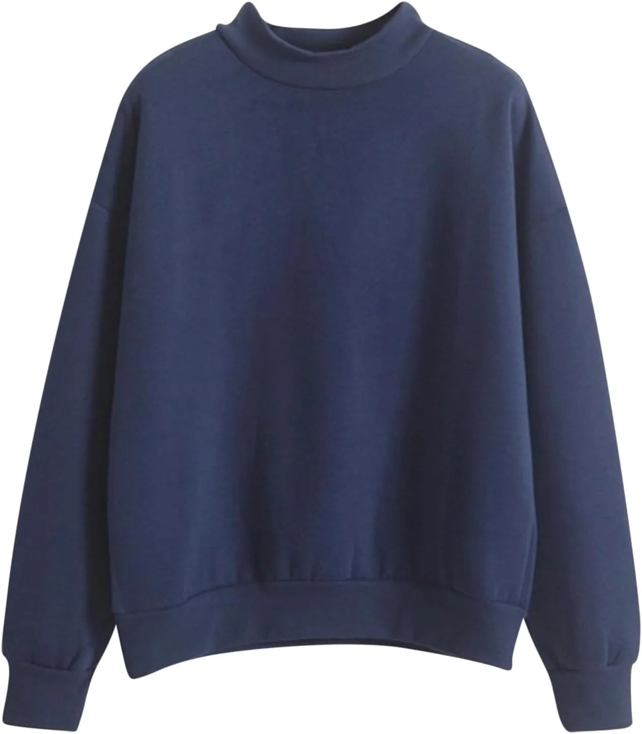 Crewneck Fleece Sweatshirts For Women Cute Fall Fashion Outfits Long Sleeve Oversized Sweatshirt Pullover Sweater