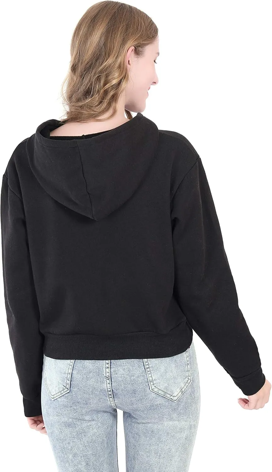 Cropped Zip Up Hoodie Women White Black Grey Cotton Fleece Zipper Short Crop Sweatshirt Jacket Sweater Oversized