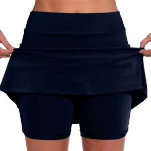 Elastic Yoga Culottes for Women Cute Graphic Athletic Skorts Lightweight High Waist Skinny Floral Printed Joggers