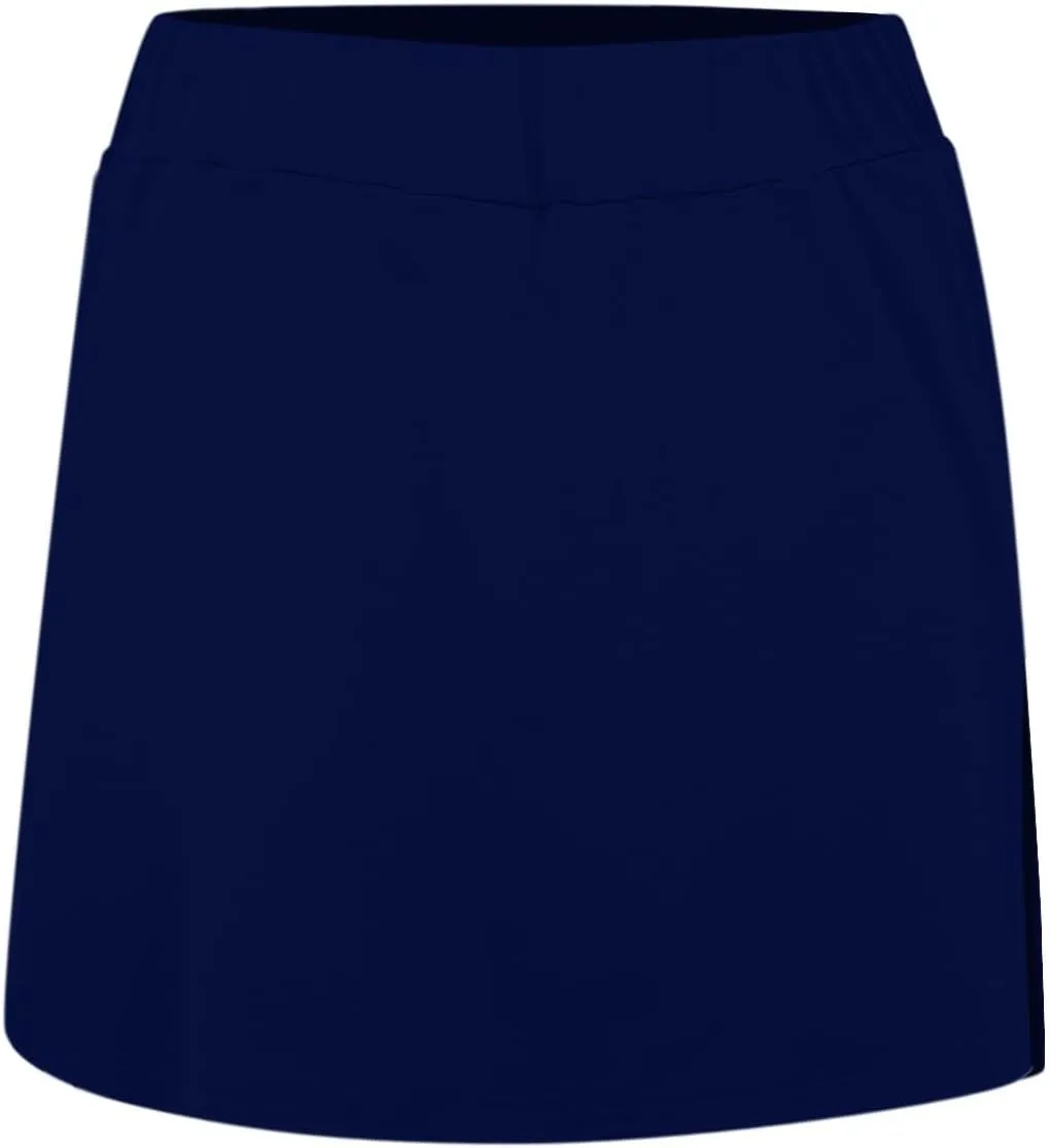 Elastic Yoga Skorts for Women Plus Size Tummy Control High Waisted Athletic Tennis Golf Culottes Pockets Shorts