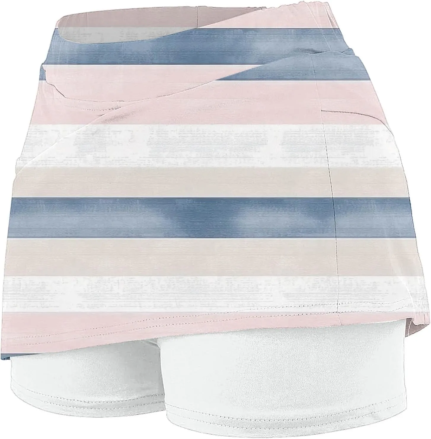 Elastic Yoga Skorts for Women Tummy Control High Waisted Athletic Tennis Golf Culottes with Pockets Plus Size Shorts