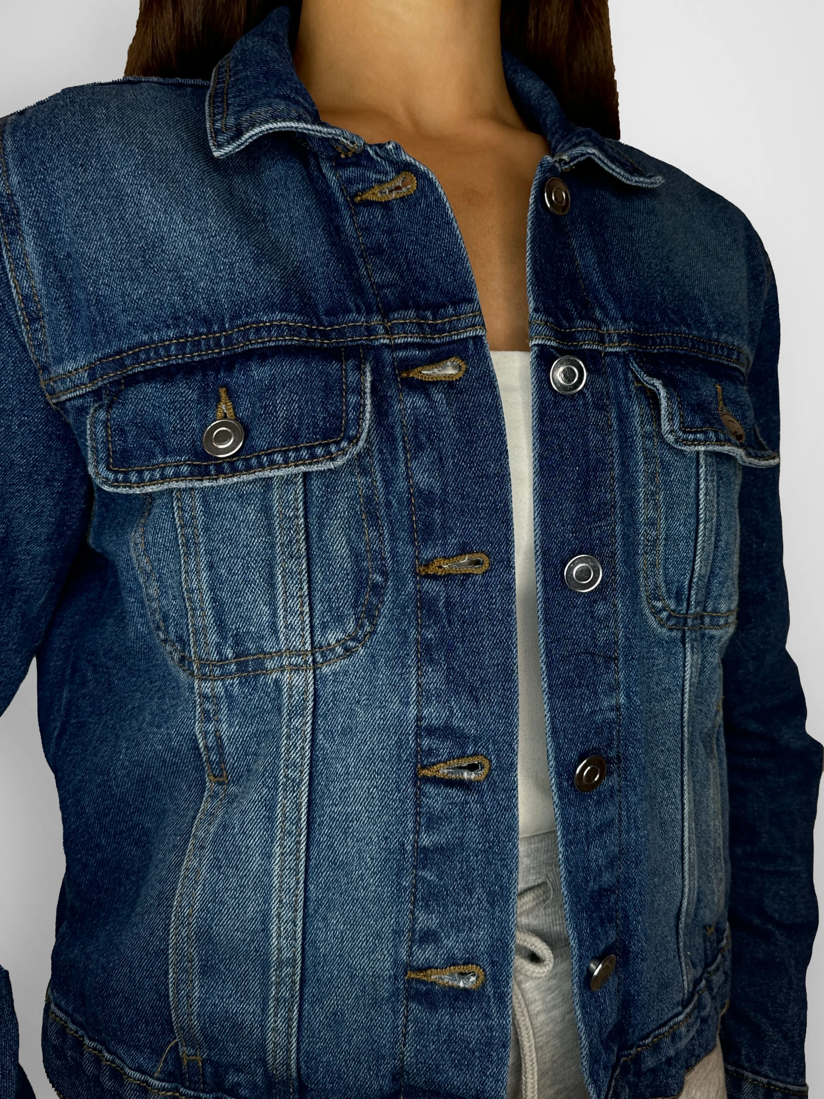 Faded Wash Classic Denim Jacket