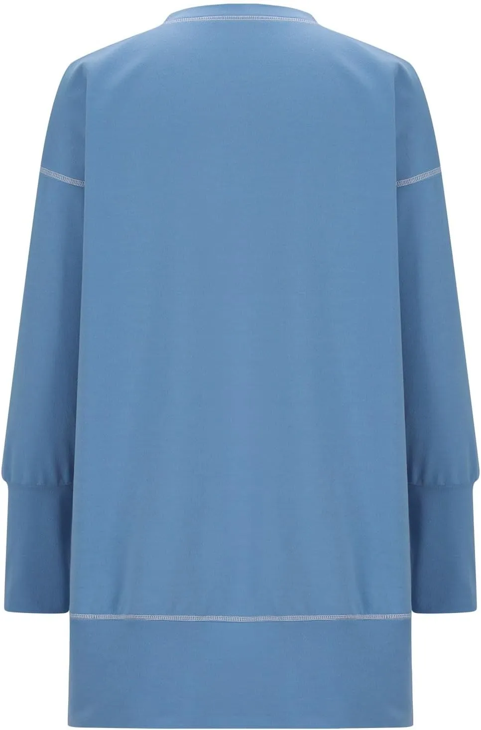 Fall Sweatshirts For Women Trendy 2024 Oversized Long Sleeve Crewneck Pullover Tops Side Slit Slouchy Sweatshirt