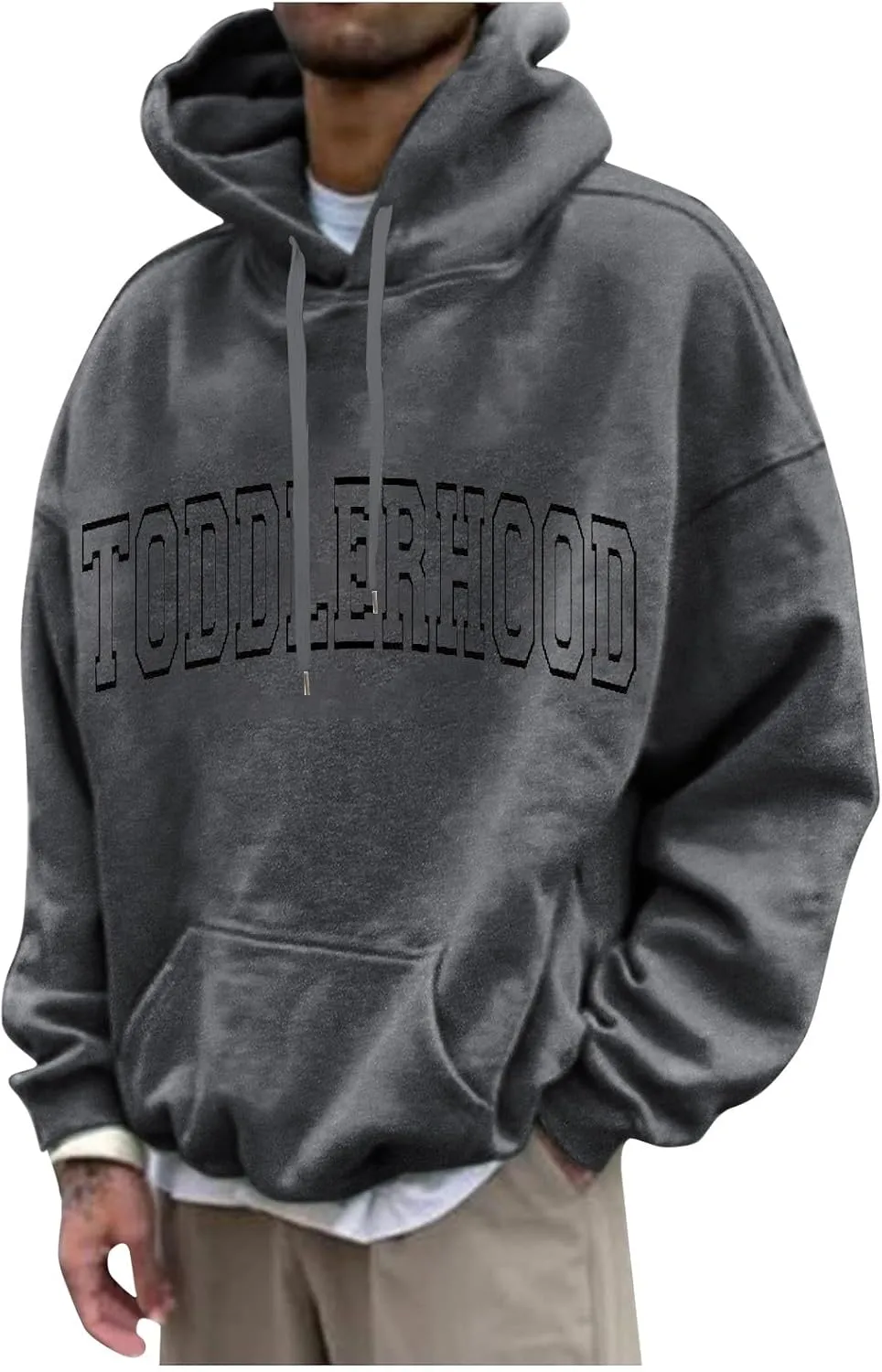 Fashion Hoodies Mens Plus Size Casual Sweatshirts Long Sleeve Printed Outdoor Fall Winter 2024 Sweatshirt