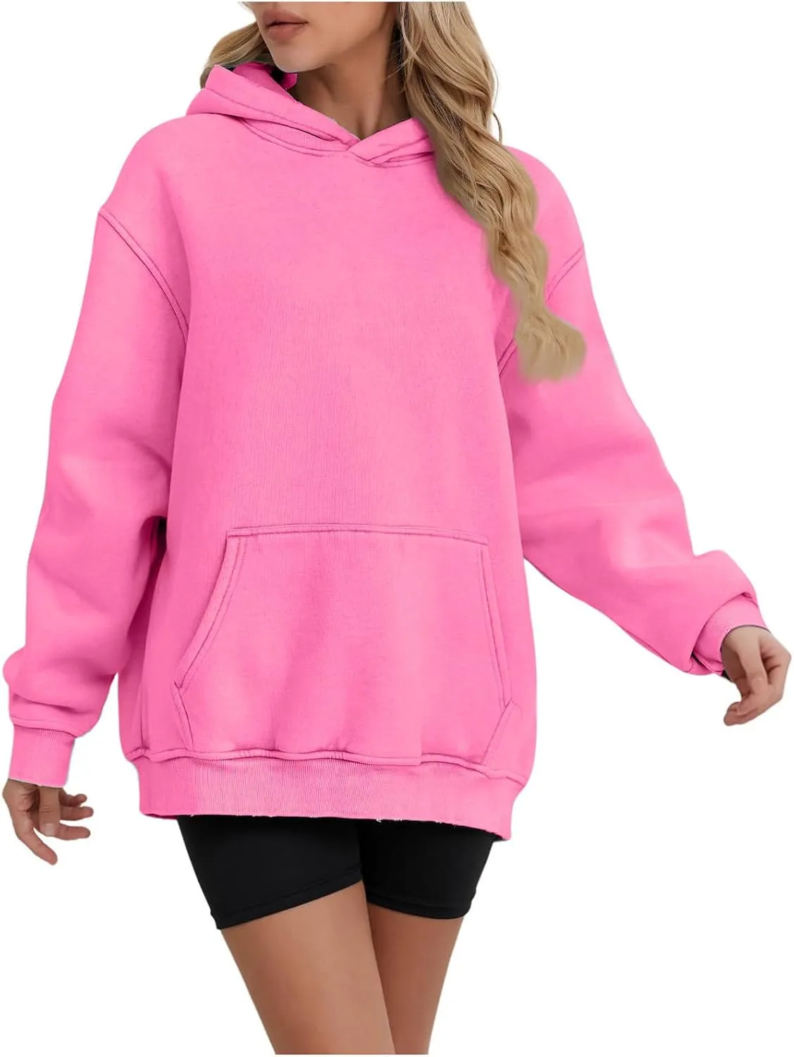 Fleece Lined Hoodie Women Winter Thermal Clothes Warm Womens Hoodies Oversized Cozy Sweatshirts Pullover with Hood