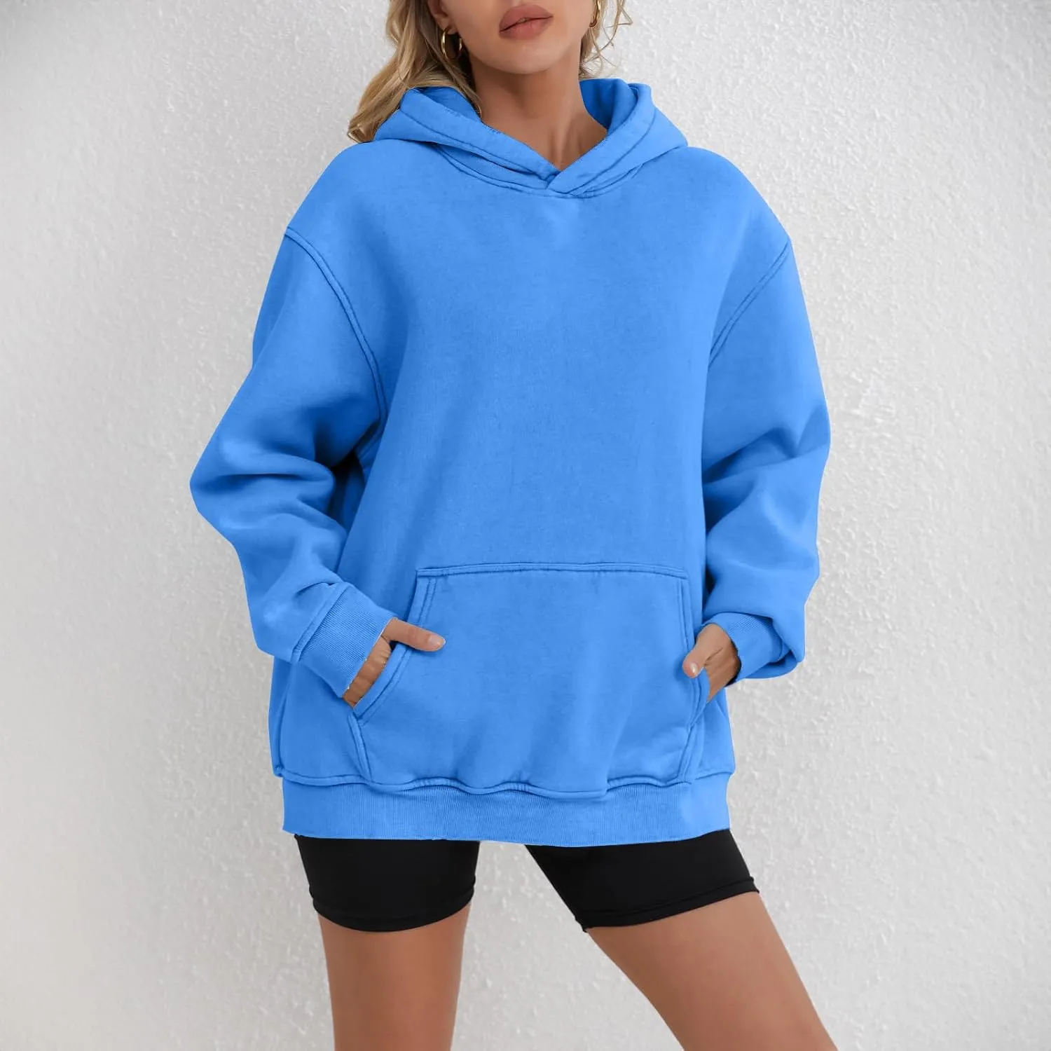 Fleece Lined Hoodie Women Winter Thermal Clothes Warm Womens Hoodies Oversized Cozy Sweatshirts Pullover with Hood