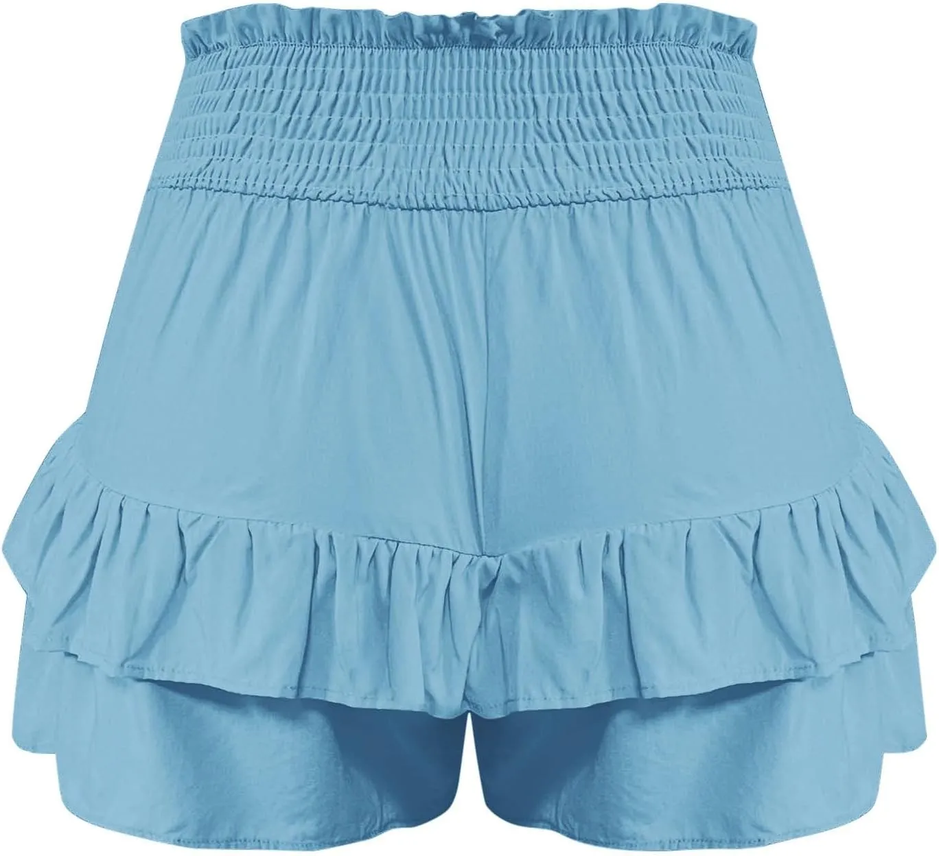 Flowy Shorts for Women Casual Boho Floral Skorts Ruffle Mini Skirts Tennis Skirts High Waisted Running Skorts