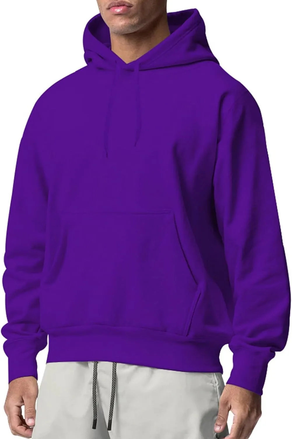 Fxbar Hoodies for Men Heavyweight Lined Hoodie Thick Winter Pullover Warm Hooded Sweatshirt Thermal Windproof Jacket