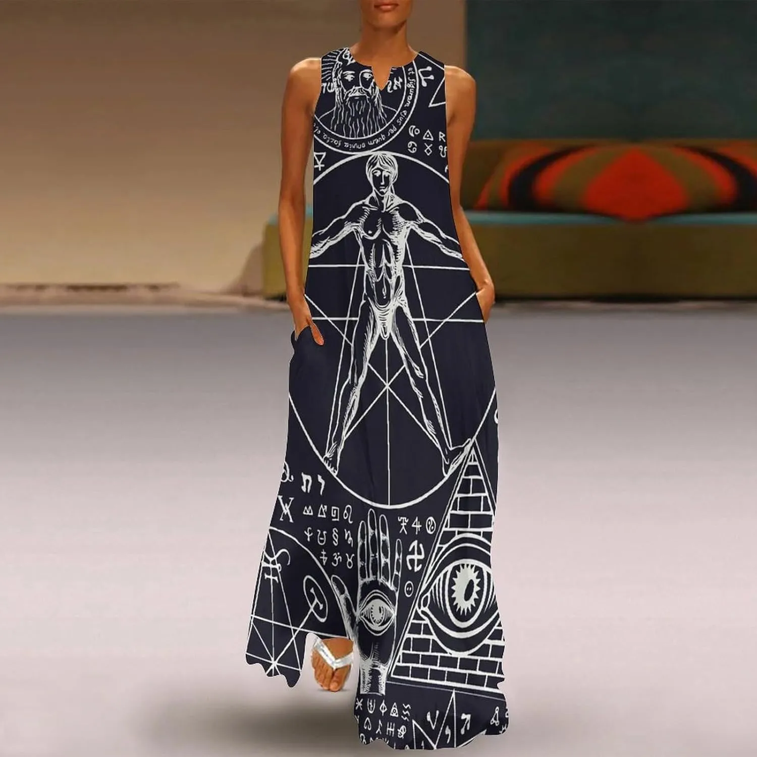 Giraffe Dresses Womans Short Sleeve Summer Dress Waisted Shirtdress V Neck Casual Singlet Swing Beach Dress