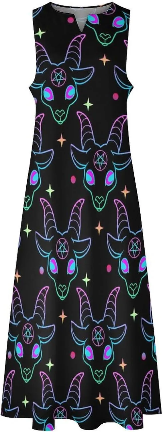Giraffe Dresses Womans Short Sleeve Summer Dress Waisted Shirtdress V Neck Casual Singlet Swing Beach Dress