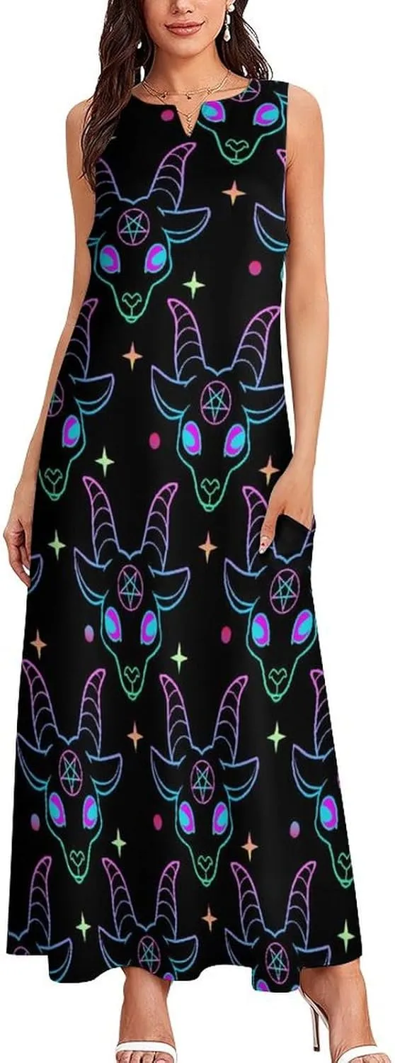 Giraffe Dresses Womans Short Sleeve Summer Dress Waisted Shirtdress V Neck Casual Singlet Swing Beach Dress