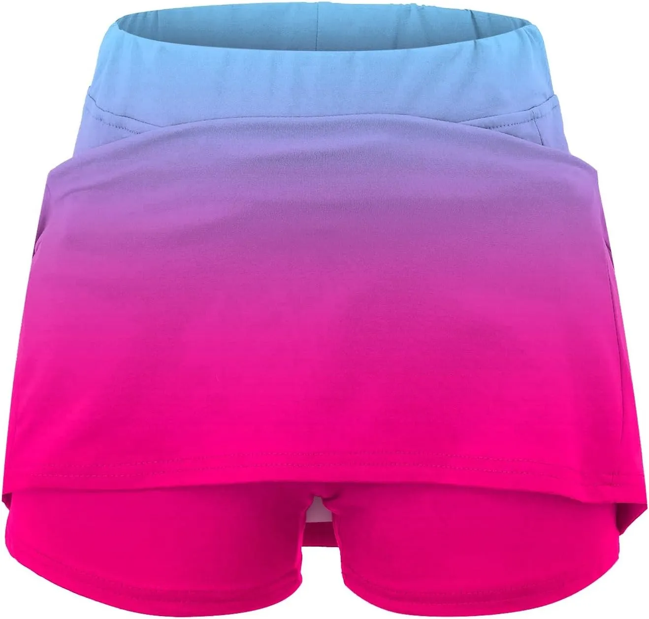 High Waisted Tennis Skirt Waist Culottes Short Skirts Skinny Pants Lightweight High Waist Skinny Tummy Control Plus