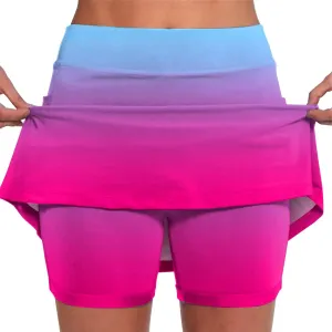 High Waisted Tennis Skirt Waist Culottes Short Skirts Skinny Pants Lightweight High Waist Skinny Tummy Control Plus