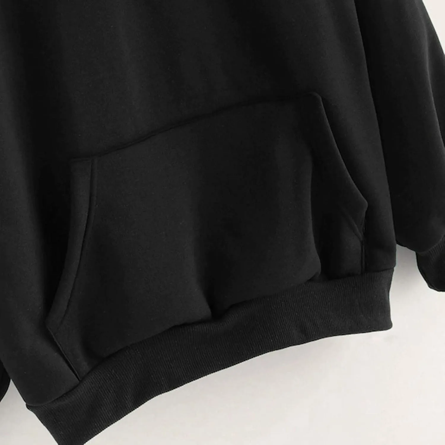 Hoodies for Women Pullover Basic Solid Long Sleeve Crewneck Sweatshirts Teen Girls Oversized Hooded Tops Shirts