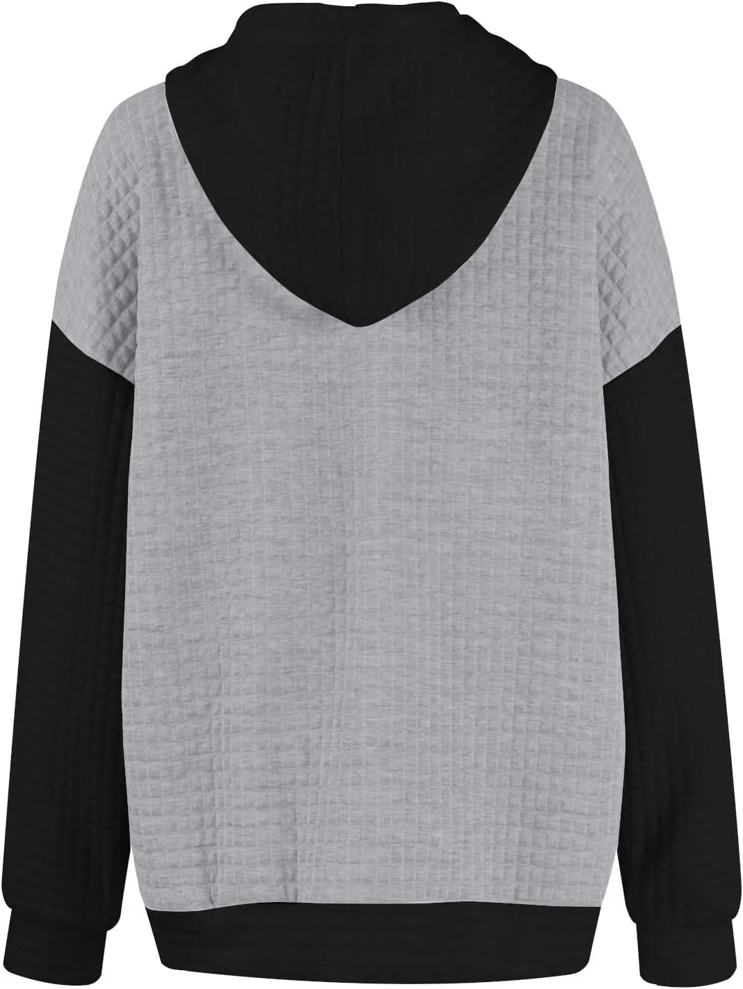 Hoodies For Women,2024 Fall Trendy Waffle Long Sleeve Drawstring Pullover Tops Casual Preppy Sweatshirt With Pockets