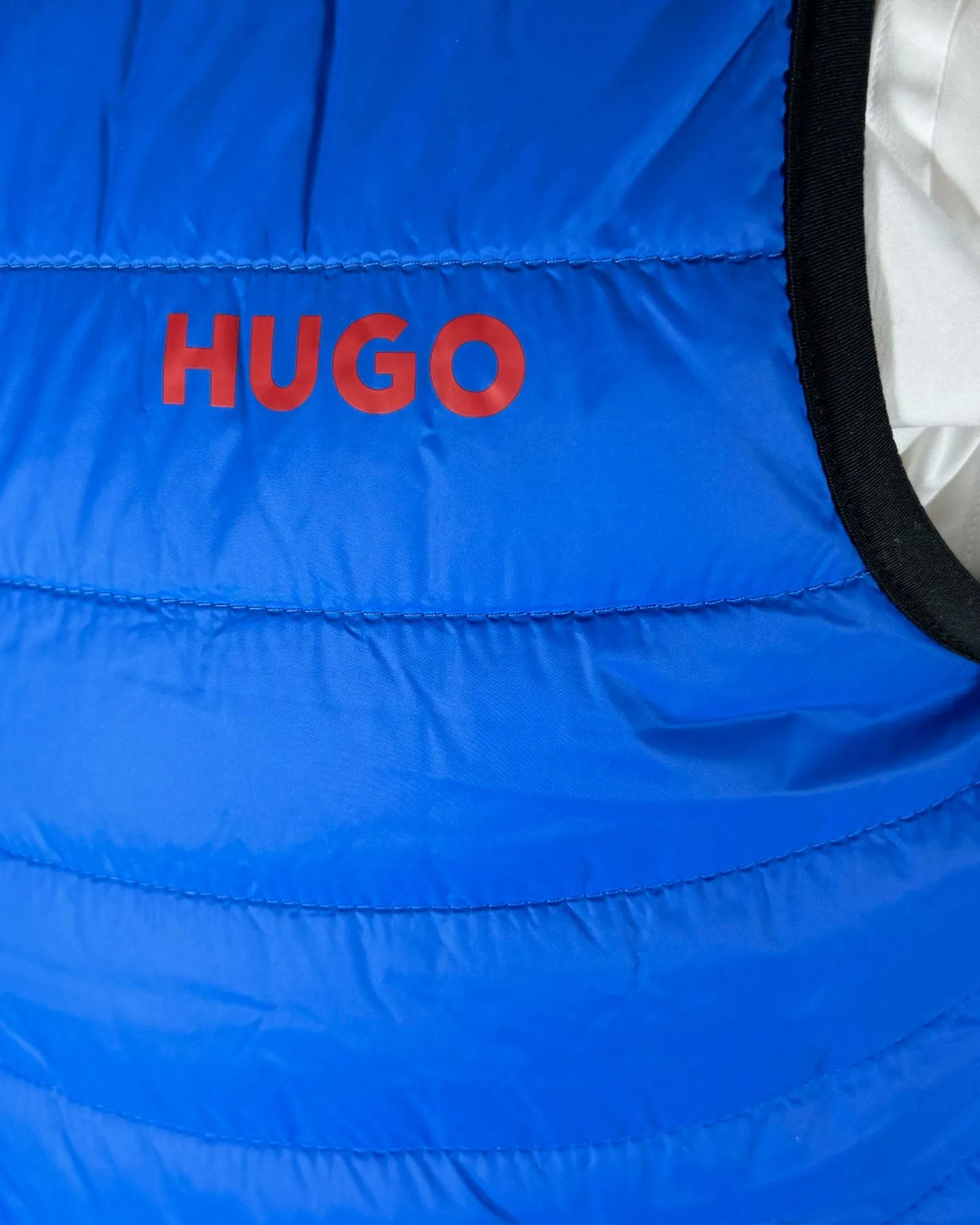 Hugo Boss Padded Gilet Slim Fit Bright Blue Puffer Vest M FINAL SALE