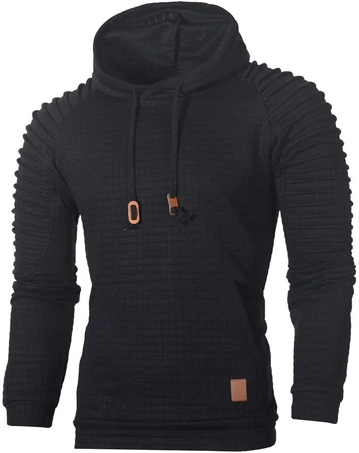 LCMTWX Men's Hooded Fleece Sweatshirt Coat Jackets Casual Stitching Hooded Zipper Sweater Coat Loose Warm Winter With Zip