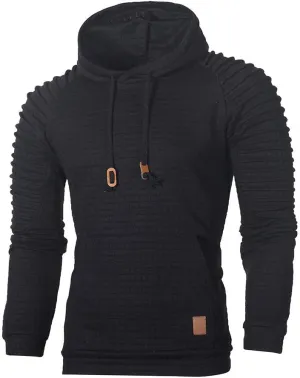 LCMTWX Men's Hooded Fleece Sweatshirt Coat Jackets Casual Stitching Hooded Zipper Sweater Coat Loose Warm Winter With Zip