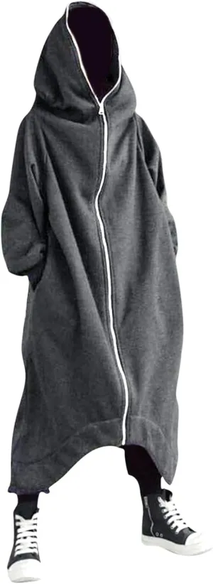 LCMTWX Men's Hooded Fleece Sweatshirt Coat Jackets Casual Stitching Hooded Zipper Sweater Coat Loose Warm Winter With Zip